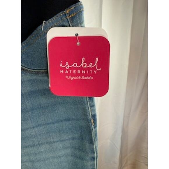 Isabel Maternity Size 12/31R 29" Crossover Panel Maternity Jeans NWT - Picture 10 of 10